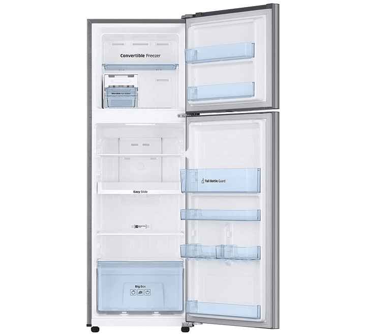 Samsung 275 L 2 Star Inverter Frost-Free Double Door Refrigerator Elegant Inox Convertible)(RT30T3722S8)